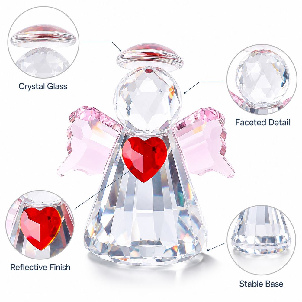 Yeni Çok Yüzeyli Kristal Melek - Paper Weight Crystal incelemesi ve fiyatı